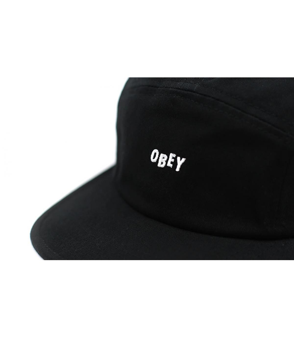 gorra 5 panel negro